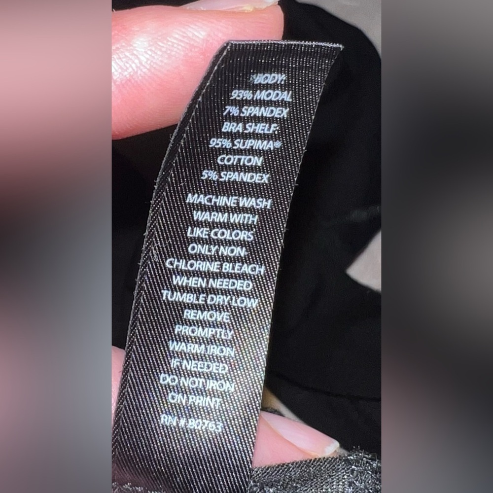 Victorias Secret black tank with built in bra​​​ - Picture 7 of 8